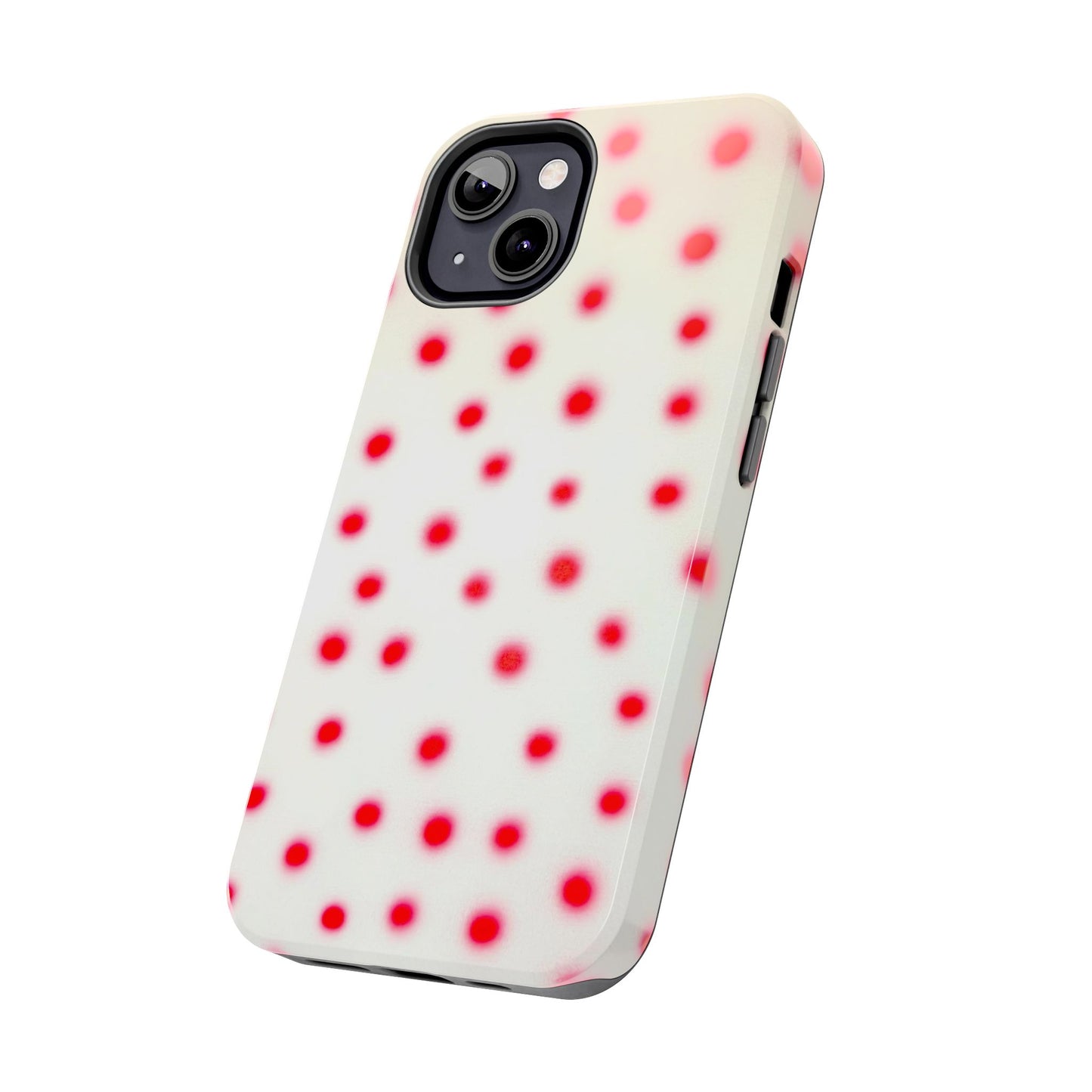 "vanilla cherry polka dot" airbrush iPhone case