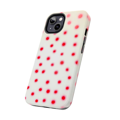 "vanilla cherry polka dot" airbrush iPhone case