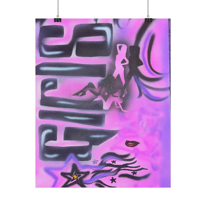 "neon nights" airbrush rolled print