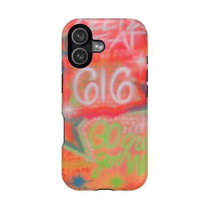 MagSafe custom @msualphaphi airbrush iPhone case
