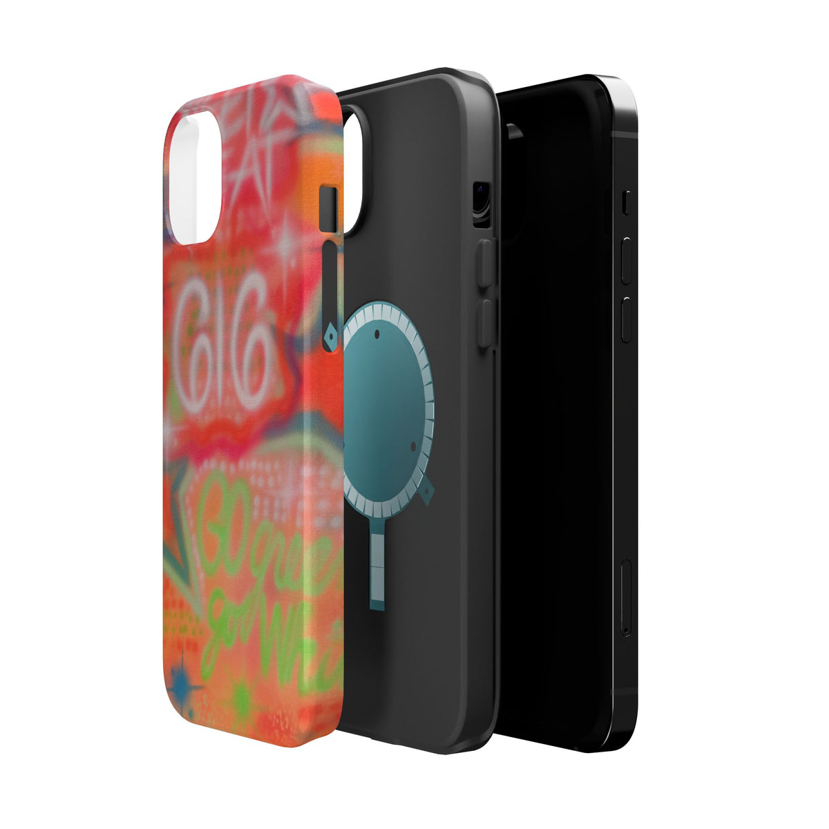 MagSafe custom @msualphaphi airbrush iPhone case