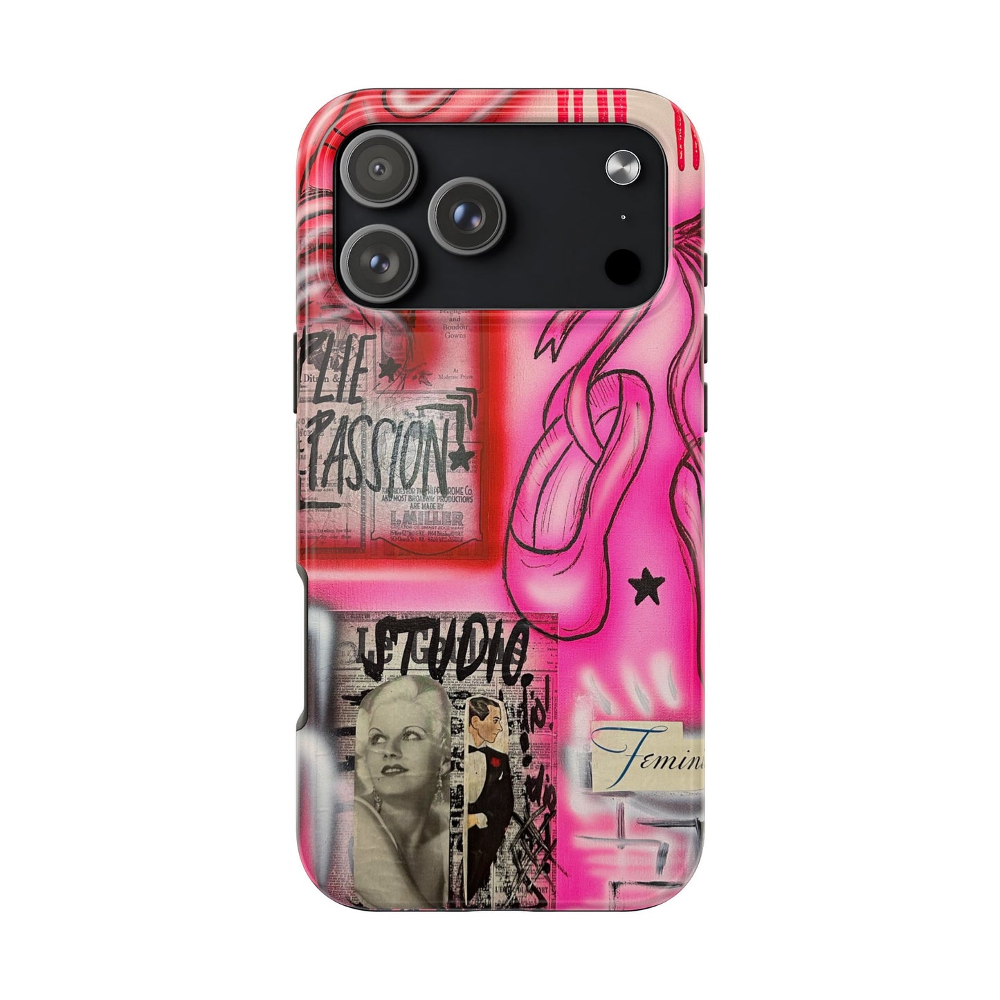 "plié passion” airbrush iPhone case