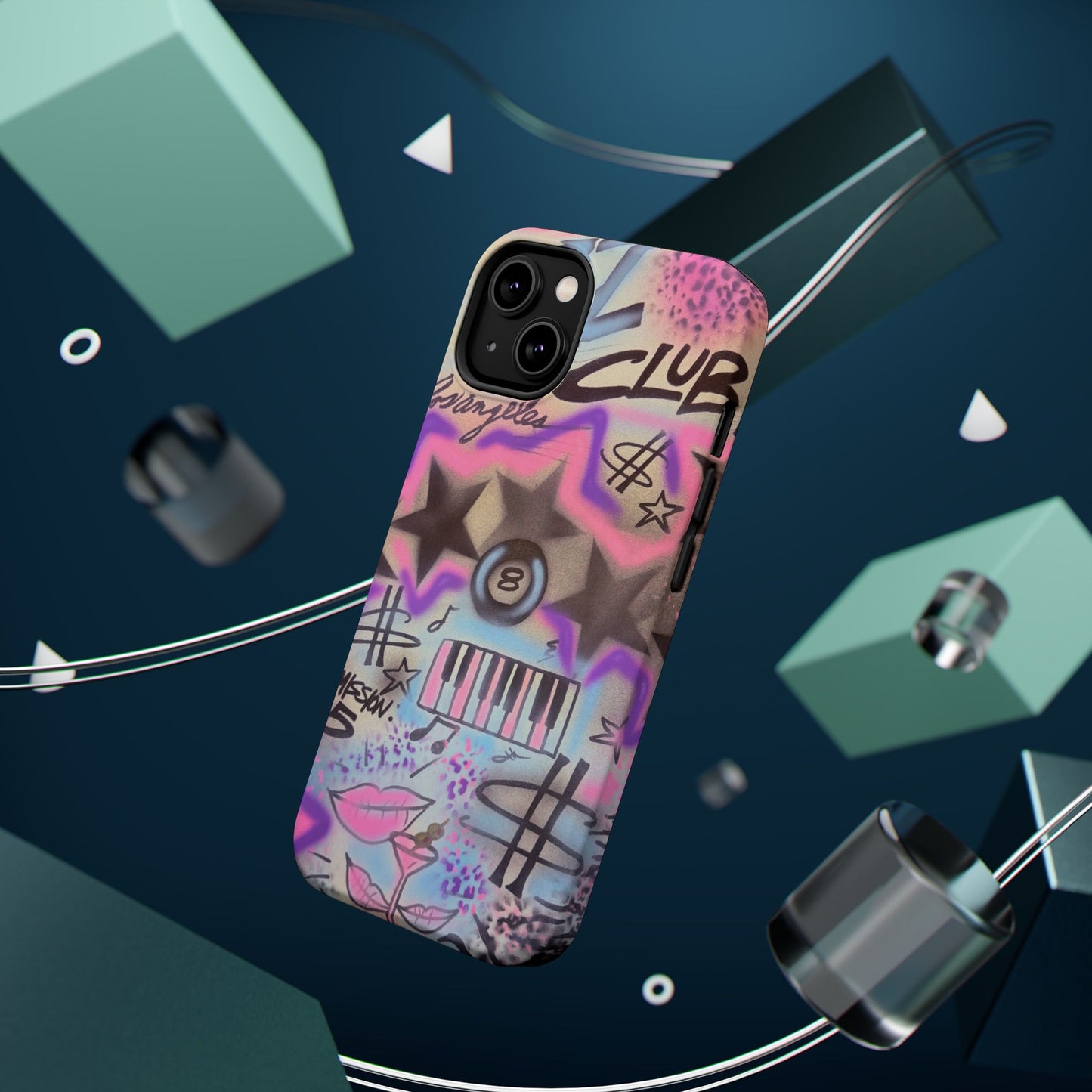 MagSafe "jazz club" airbrush iPhone case