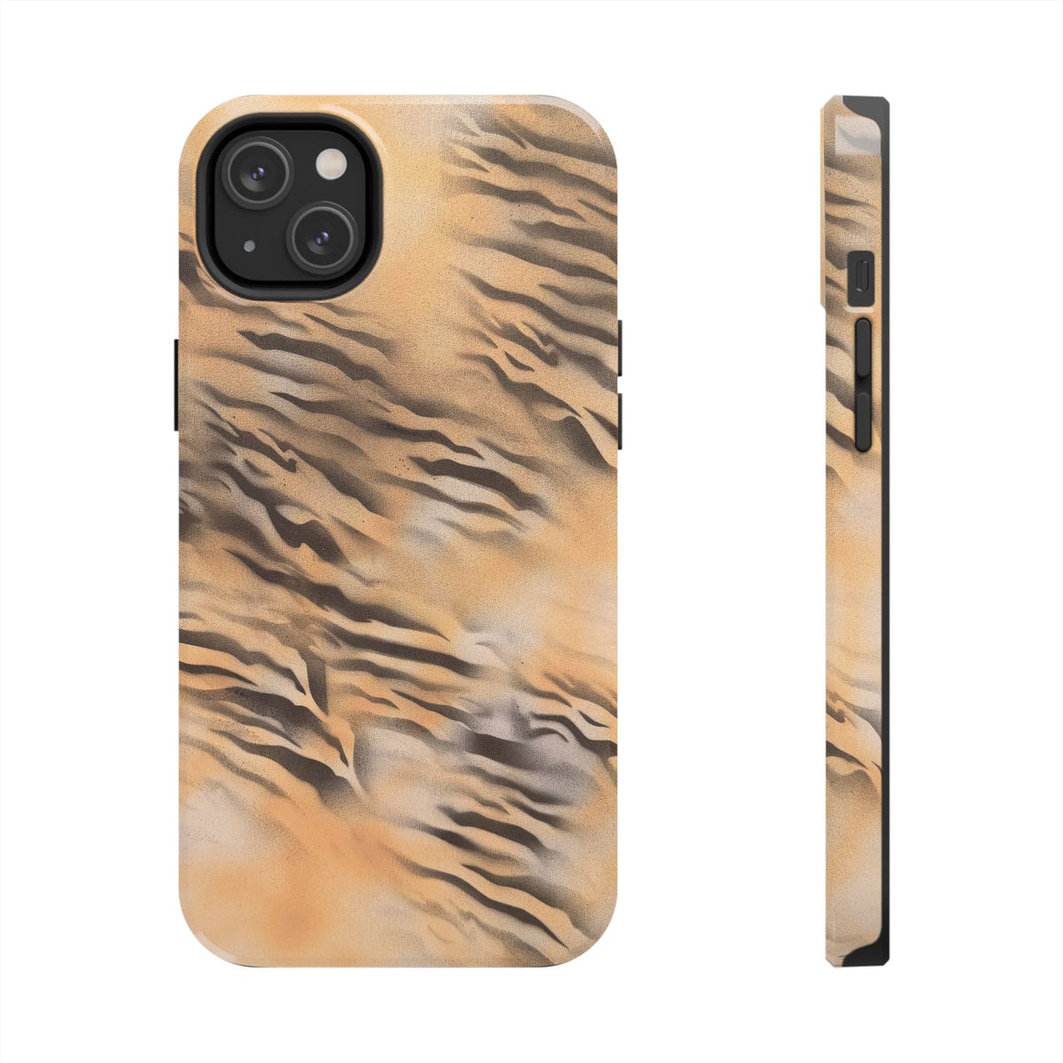 neutral tiger airbrush iPhone case