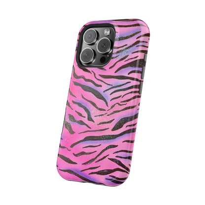 MagSafe "glitter zebra" airbrush iPhone case