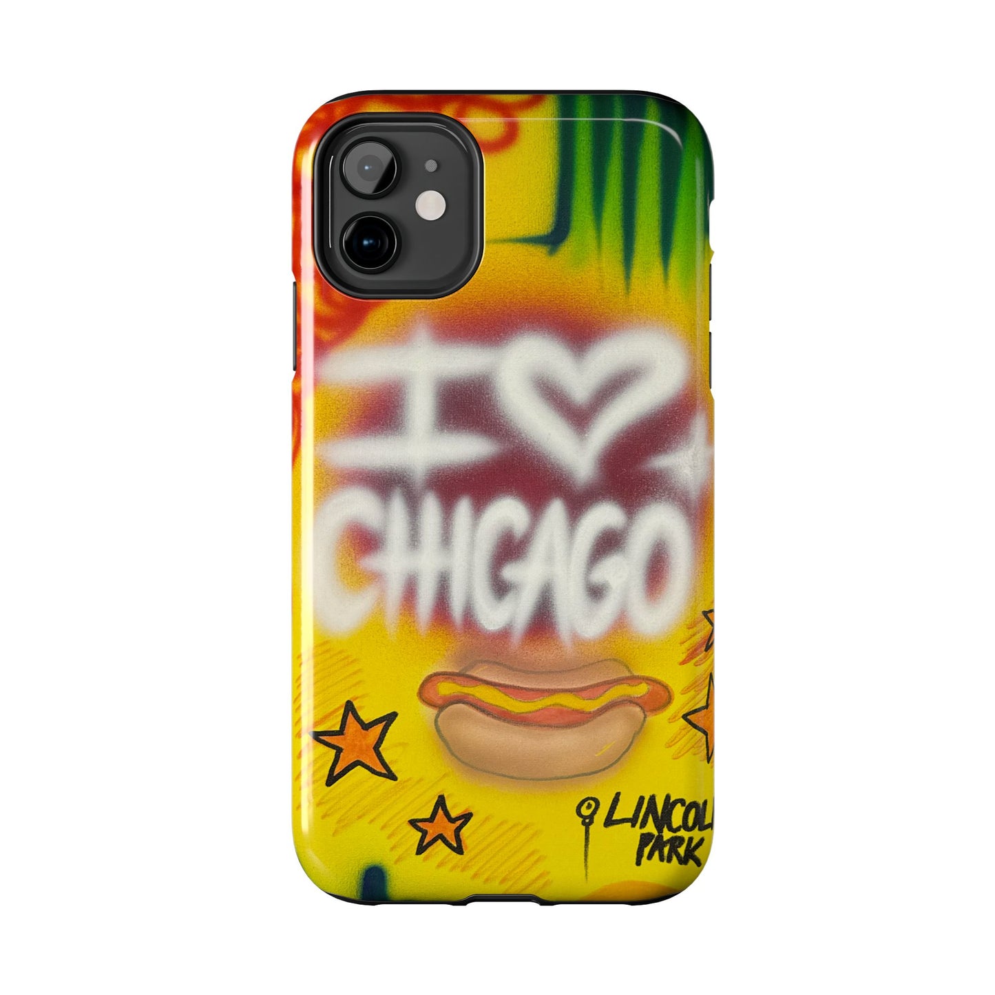 "chicago" airbrush iPhone case