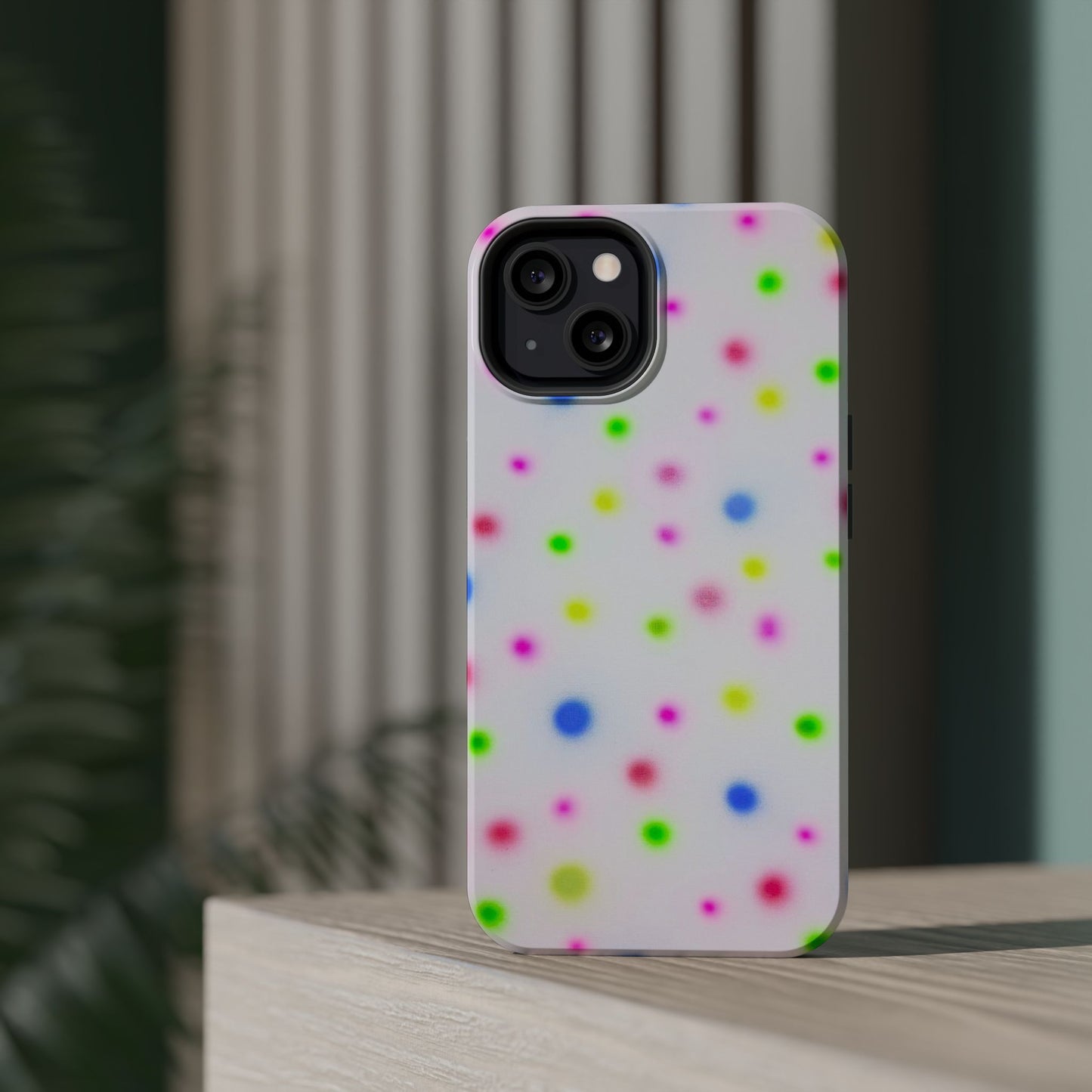 MagSafe "birthday cake polka dot" airbrush iPhone case
