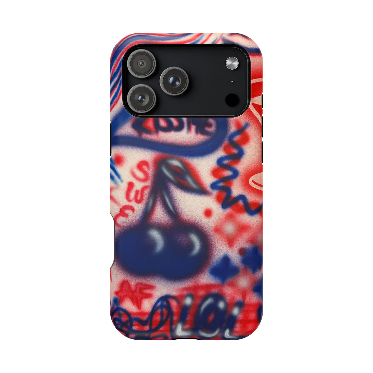 MagSafe „Kiss me“ Airbrush iPhone-Hülle