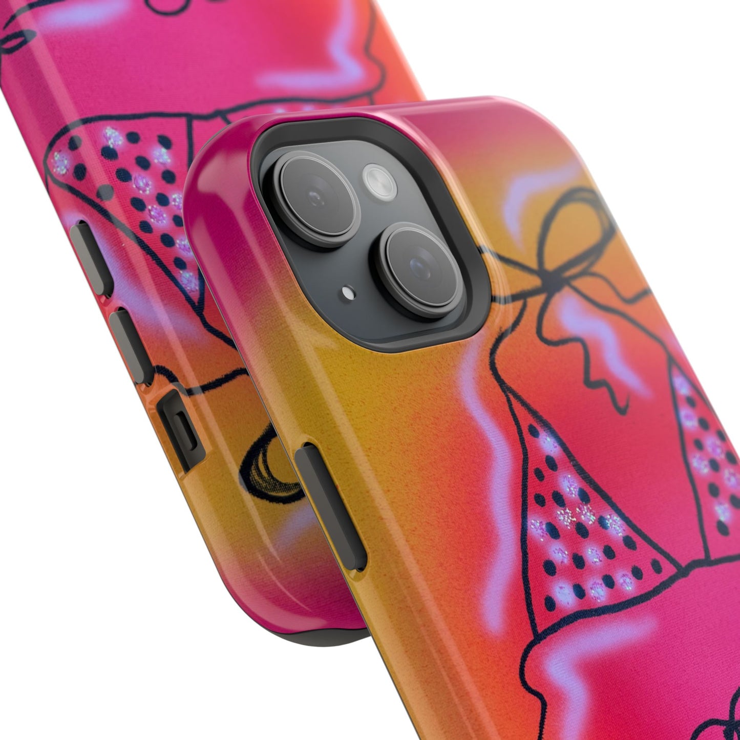 MagSafe "glitter bikini" airbrush iPhone case