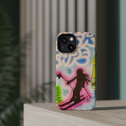 MagSafe "winter escape" airbrush iPhone case