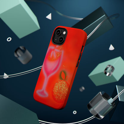 MagSafe "aperol spritz" airbrush iPhone case