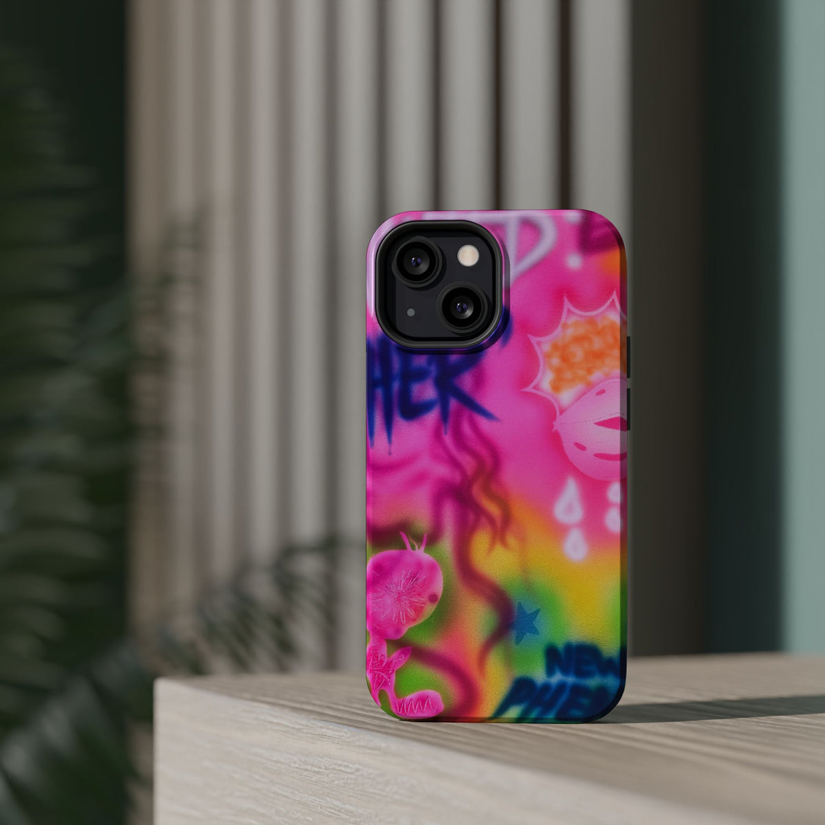 MagSafe "wanted" airbrush iPhone case