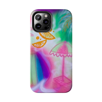 "on the beach" airbrush iPhone case