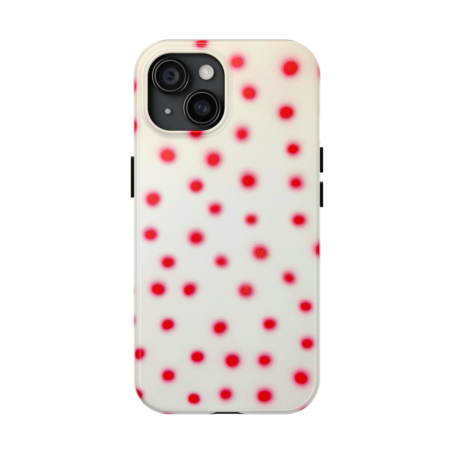 "vanilla cherry polka dot" airbrush iPhone case