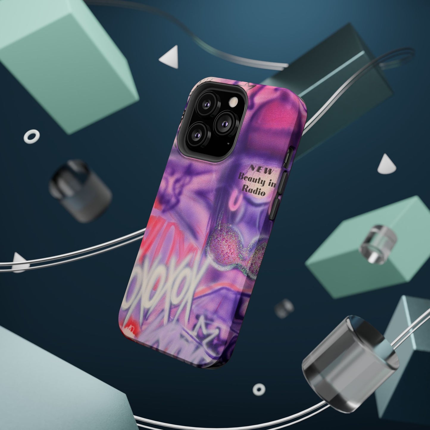 MagSafe "mic check" airbrush iPhone case