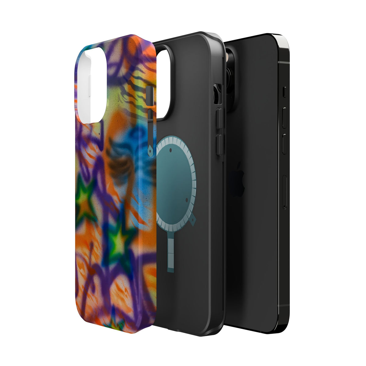 MagSafe "streetwear angel" airbrush iPhone case