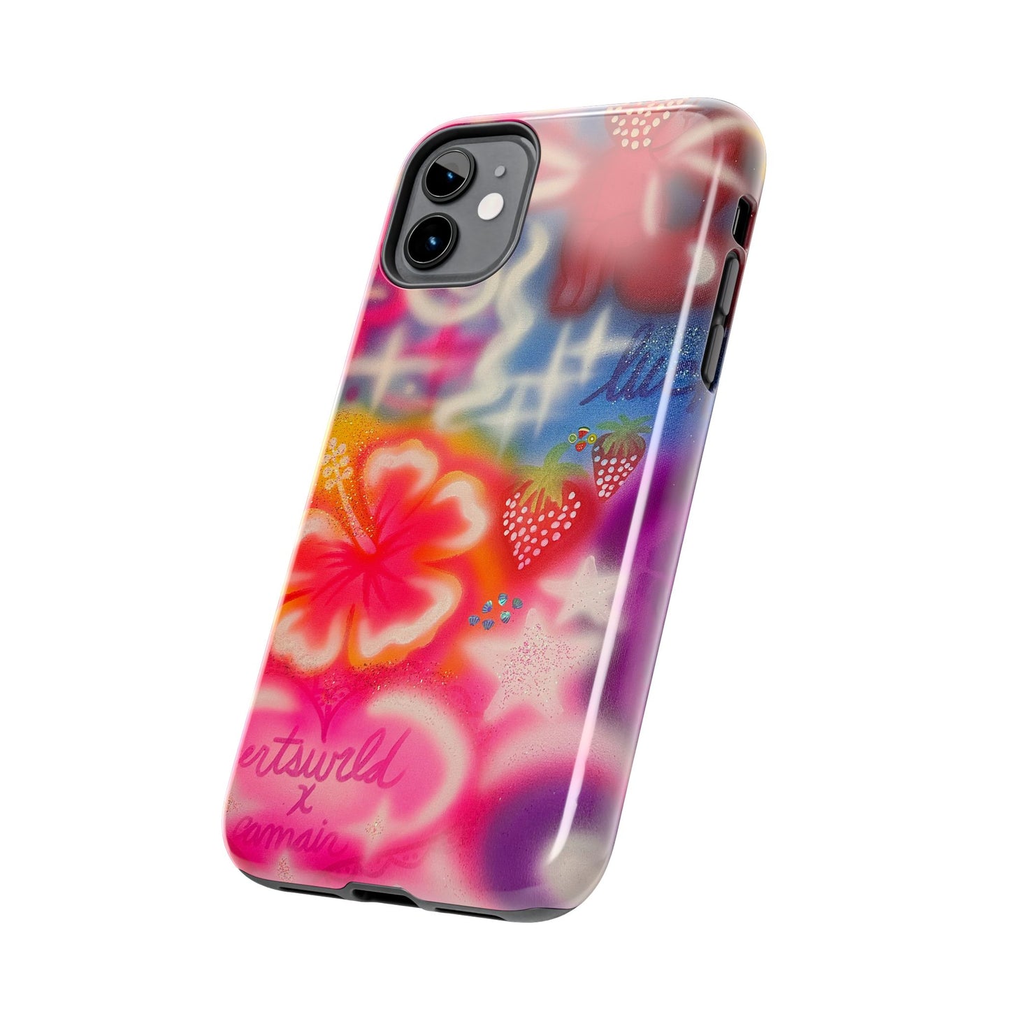 "luck and luv" airbrush iPhone case