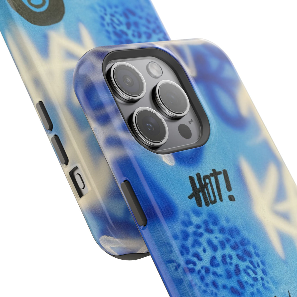 MagSafe "brilliant blues" airbrush iPhone case
