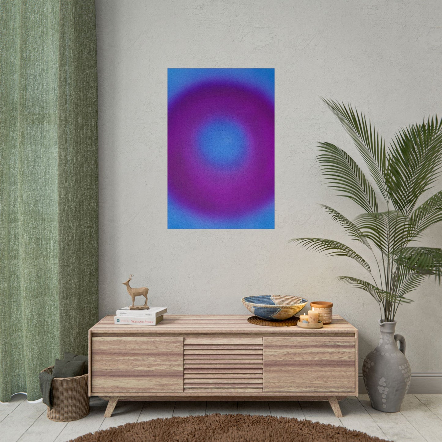 "grape soda" airbrush rolled print