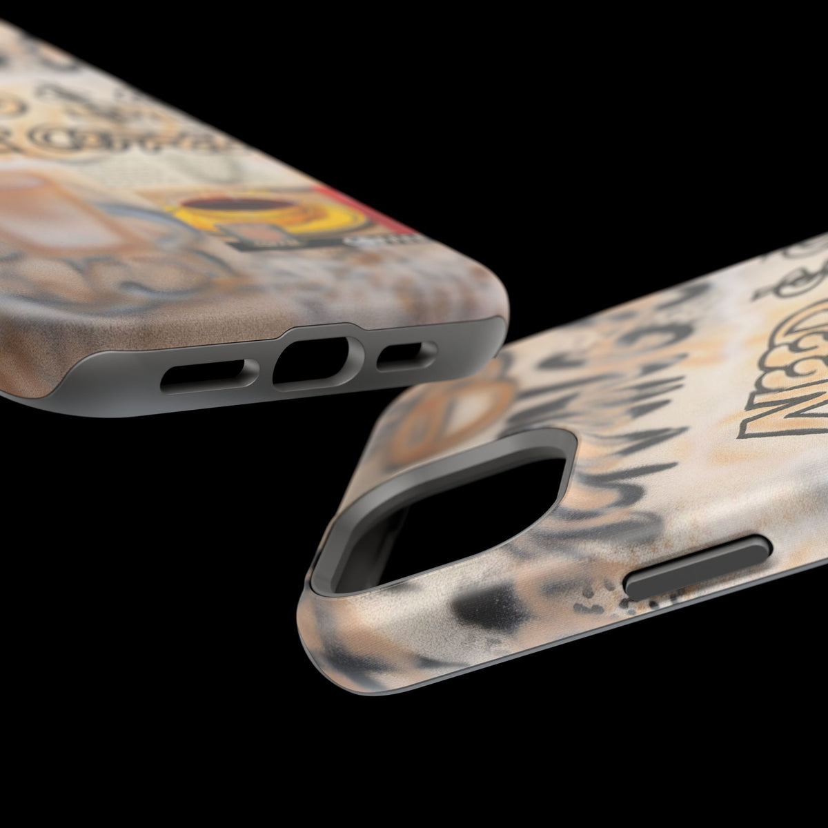 MagSafe "need $$ for coffee" airbrush iPhone case