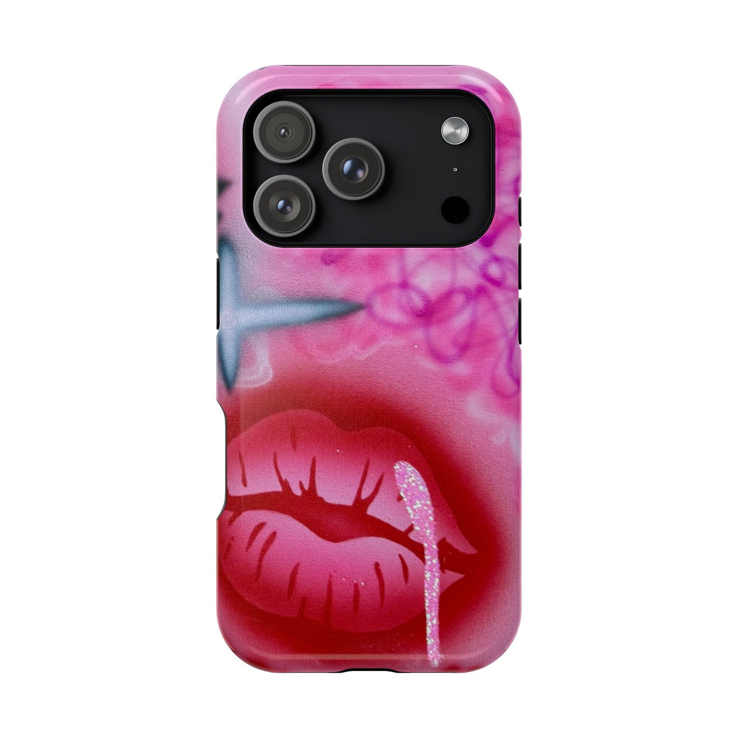 MagSafe limited edition "glitter aura" airbrush iPhone case