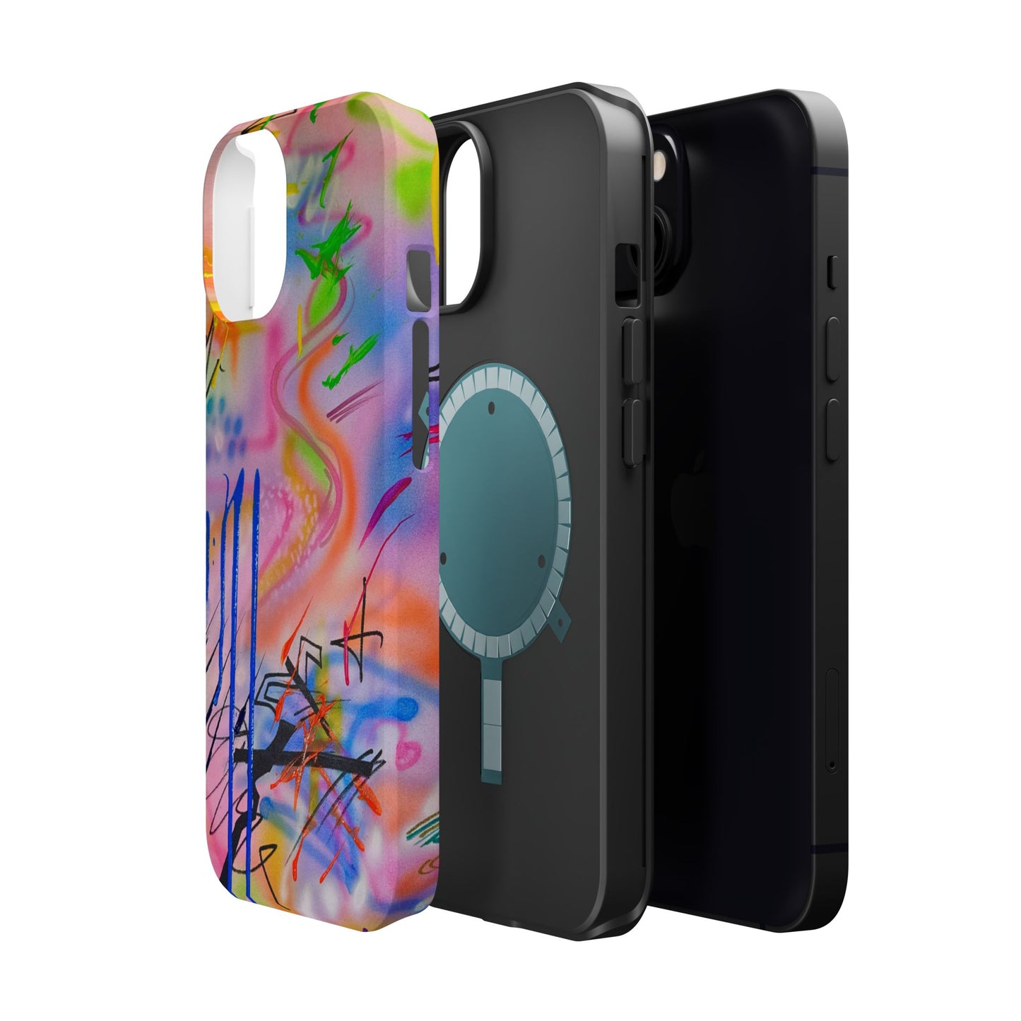 MagSafe "neon haze" airbrush iPhone case