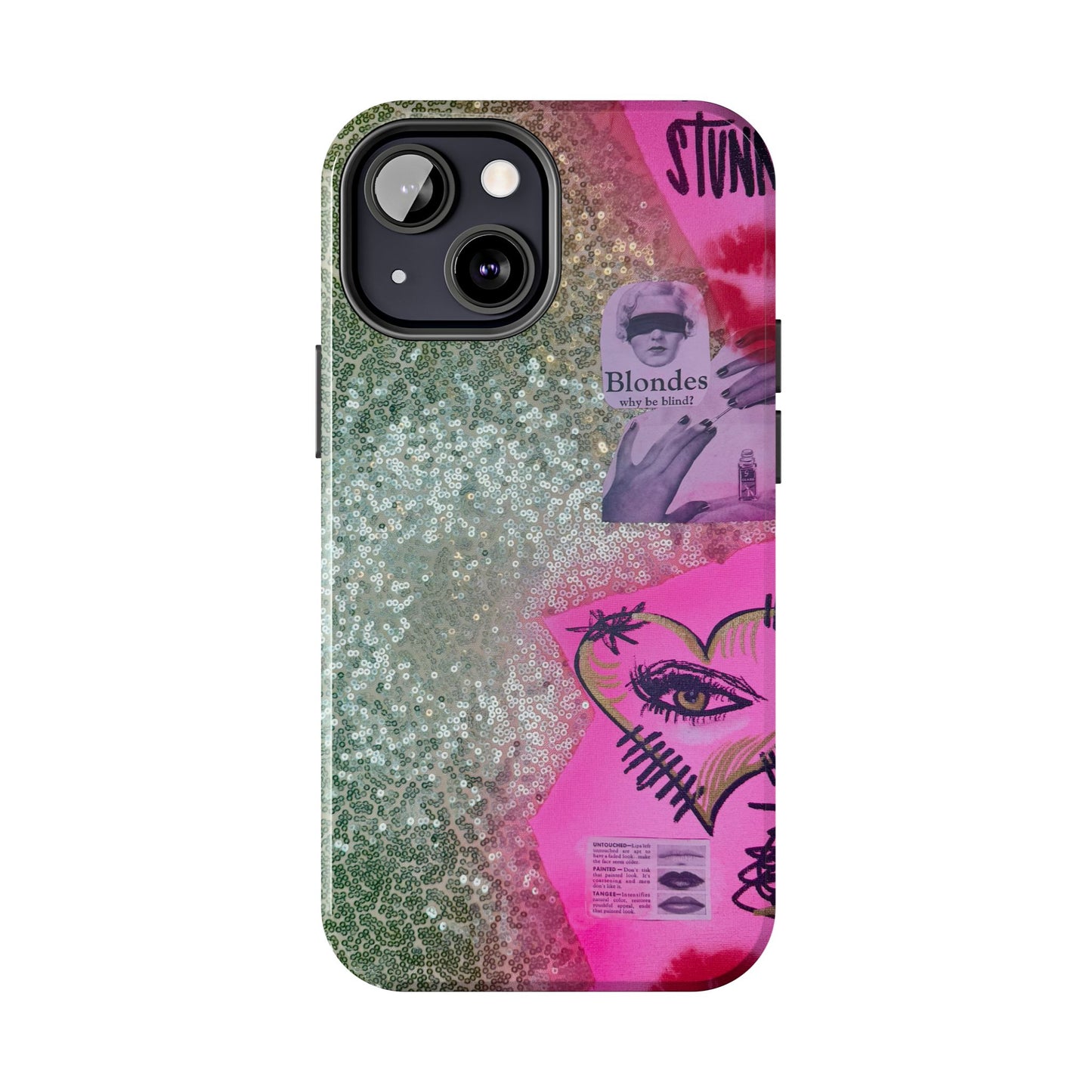 "glitter gloss" airbrush iPhone case