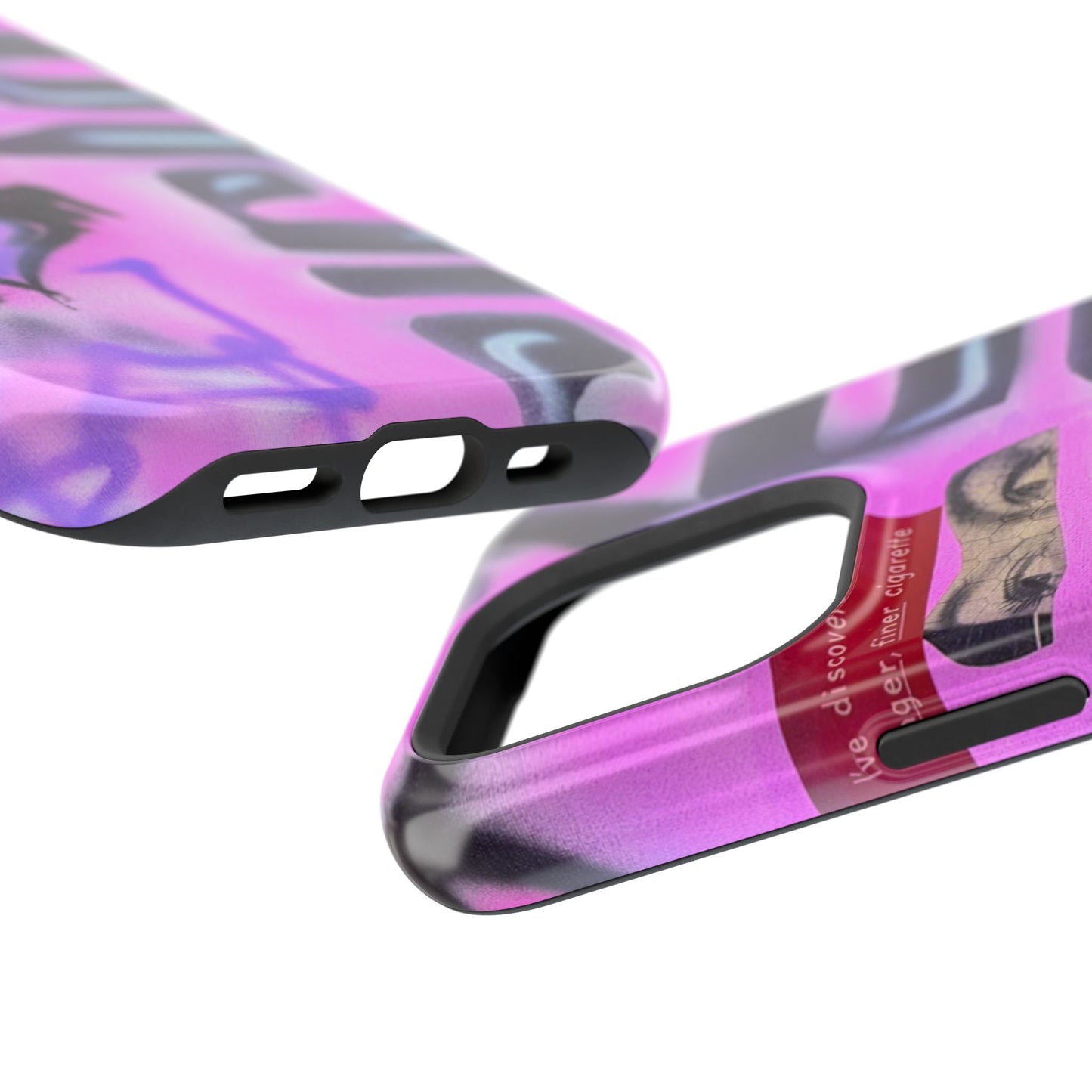 MagSafe "purple princess" airbrush iPhone case