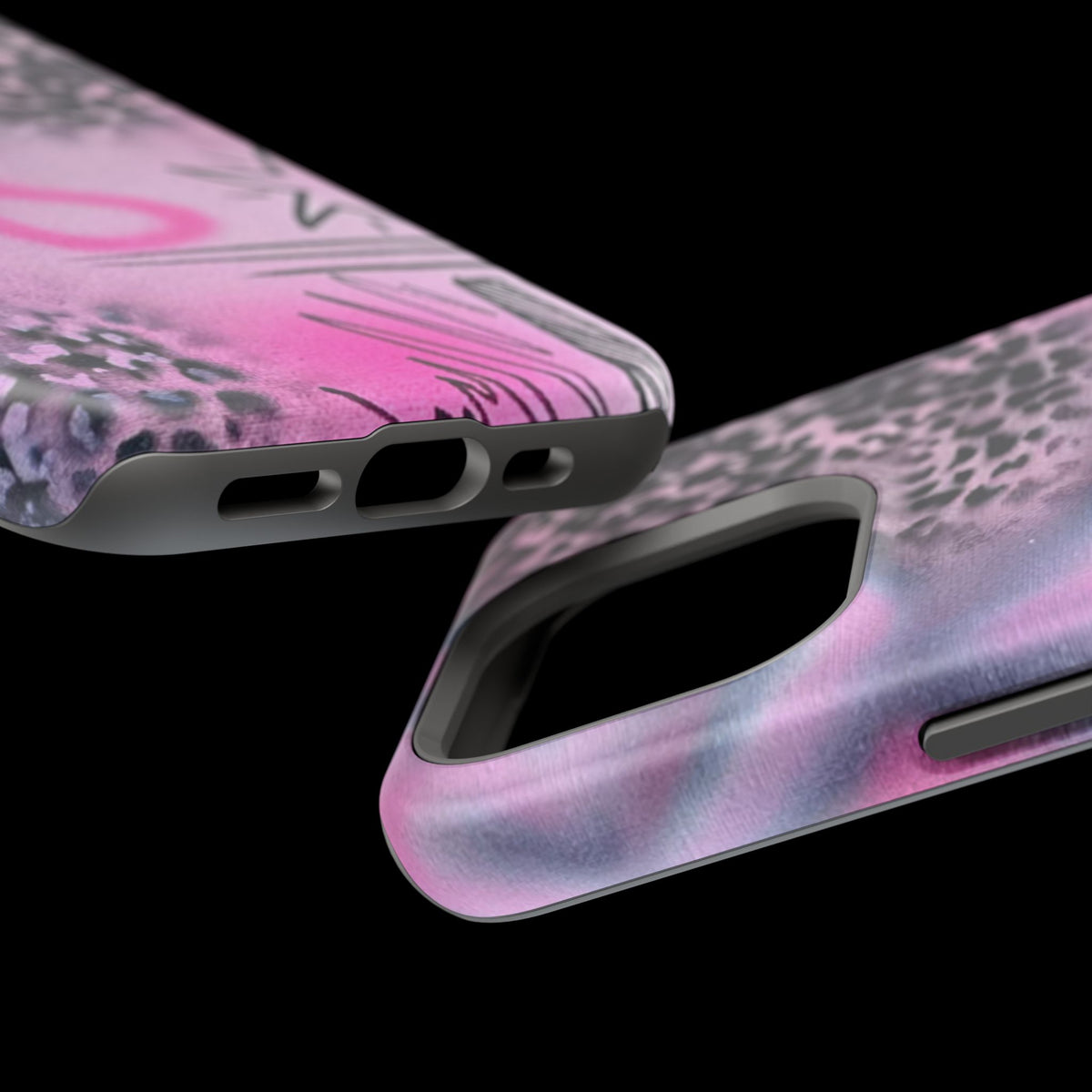 MagSafe "onyx cheetah" Airbrush iPhone Hülle