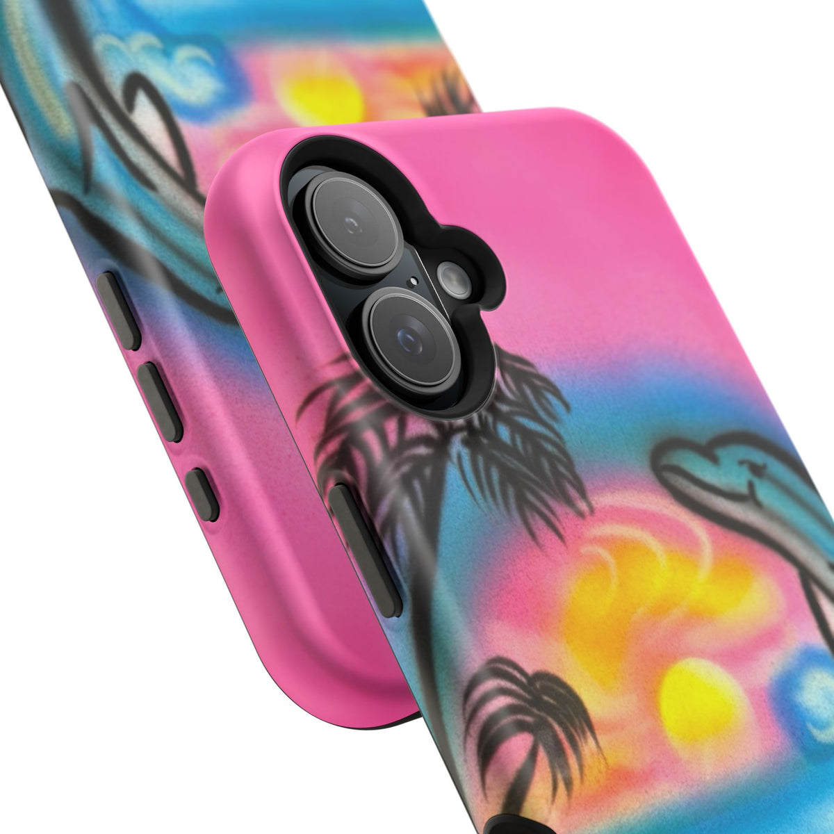 MagSafe "Delfinliebe" Airbrush iPhone-Hülle