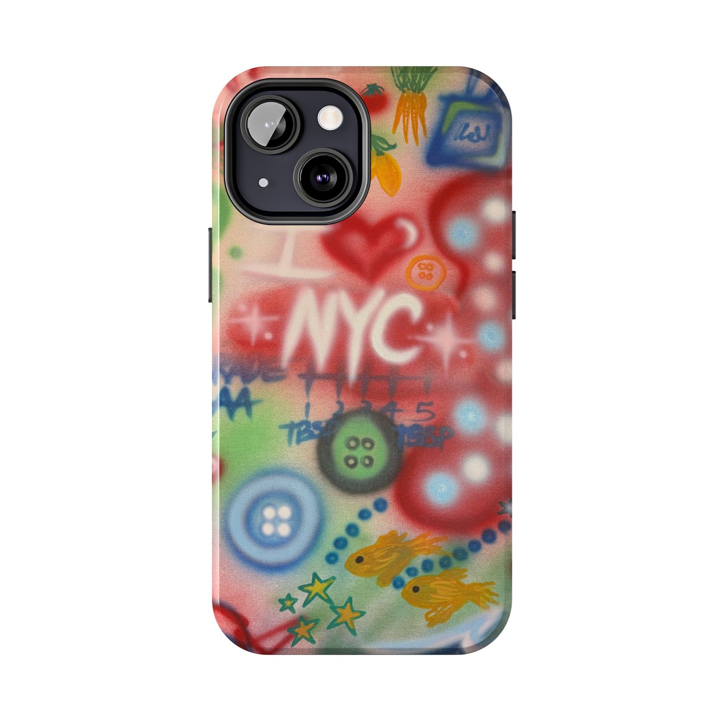 "i <3 NYC" airbrush iPhone case