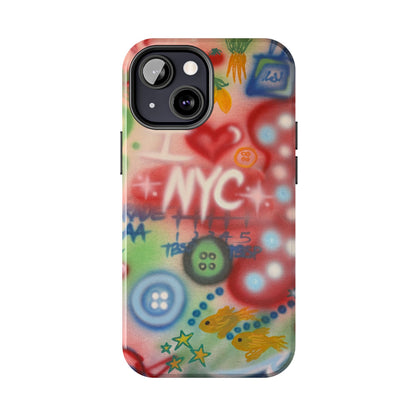 "i <3 NYC" airbrush iPhone case