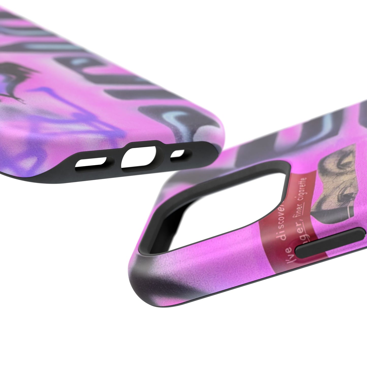 MagSafe "purple princess" airbrush iPhone case