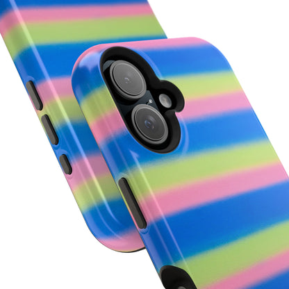 MagSafe "sherbet stripes" airbrush iPhone case