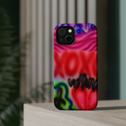 MagSafe Airbrush-iPhone-Hülle „with luv, xoxo“