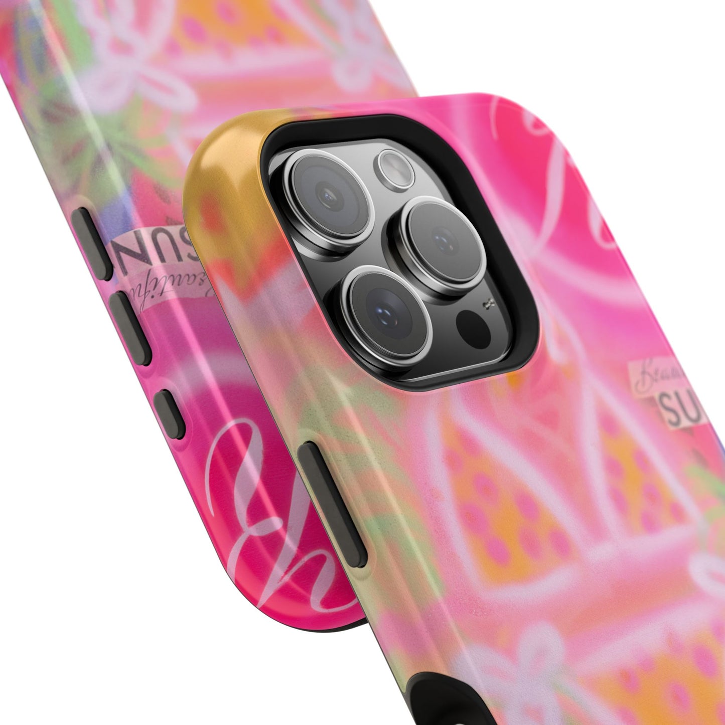 MagSafe "santa monica strawberry" airbrush iPhone case
