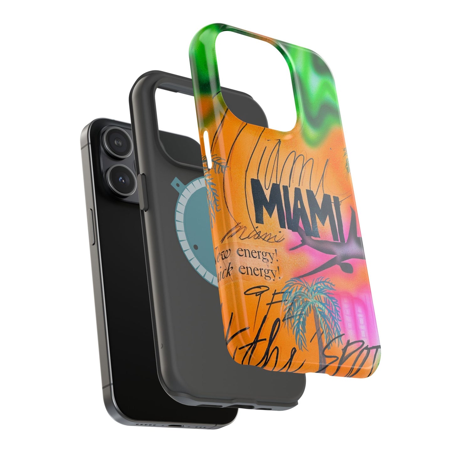 MagSafe "miami, fl" Airbrush iPhone Hülle