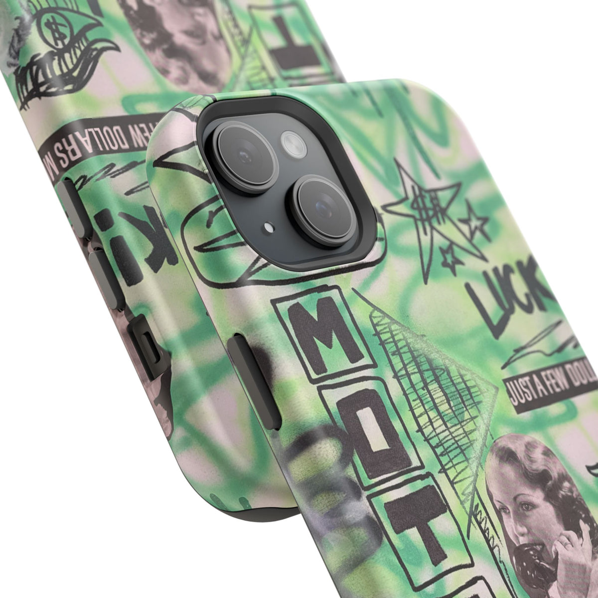 MagSafe "lust over luck" airbrush iPhone case