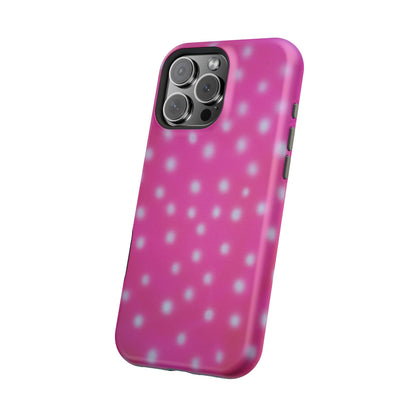 MagSafe "bubblegum polka dot" airbrush iPhone case