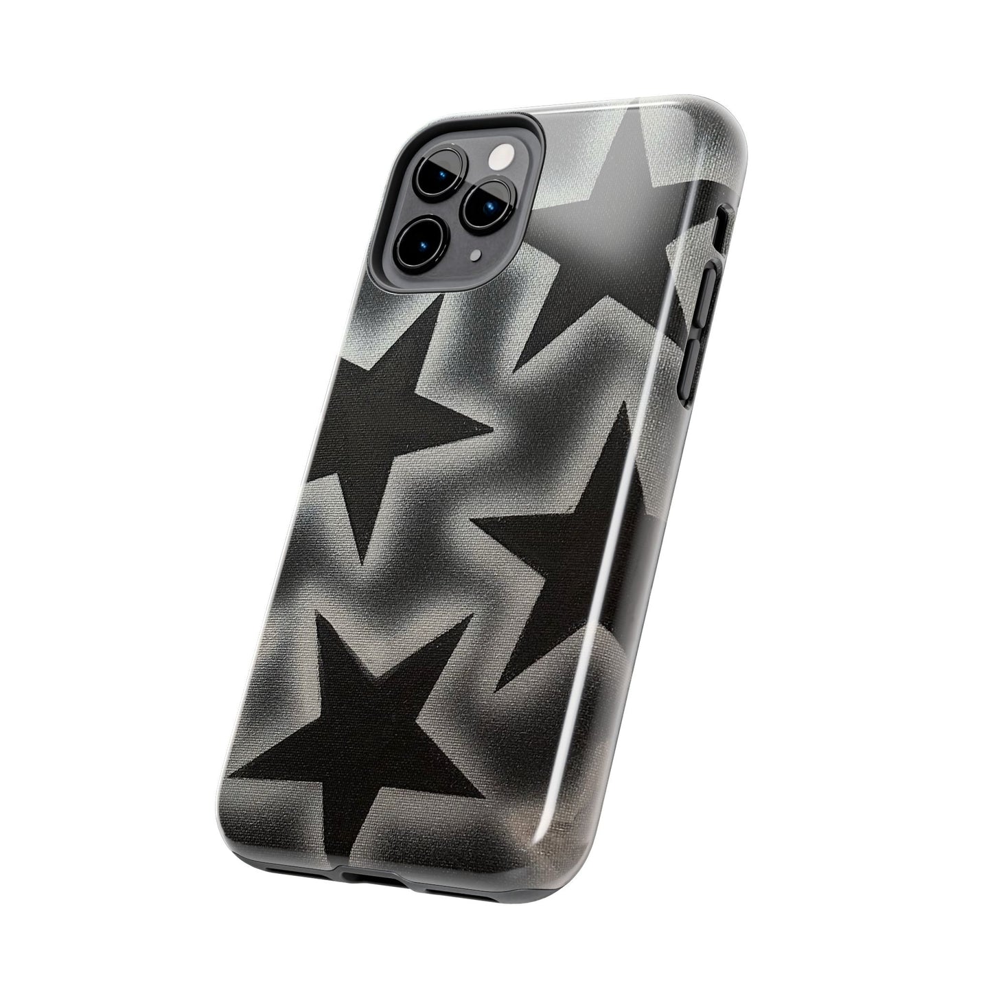 "chrome stars" airbrush iPhone case