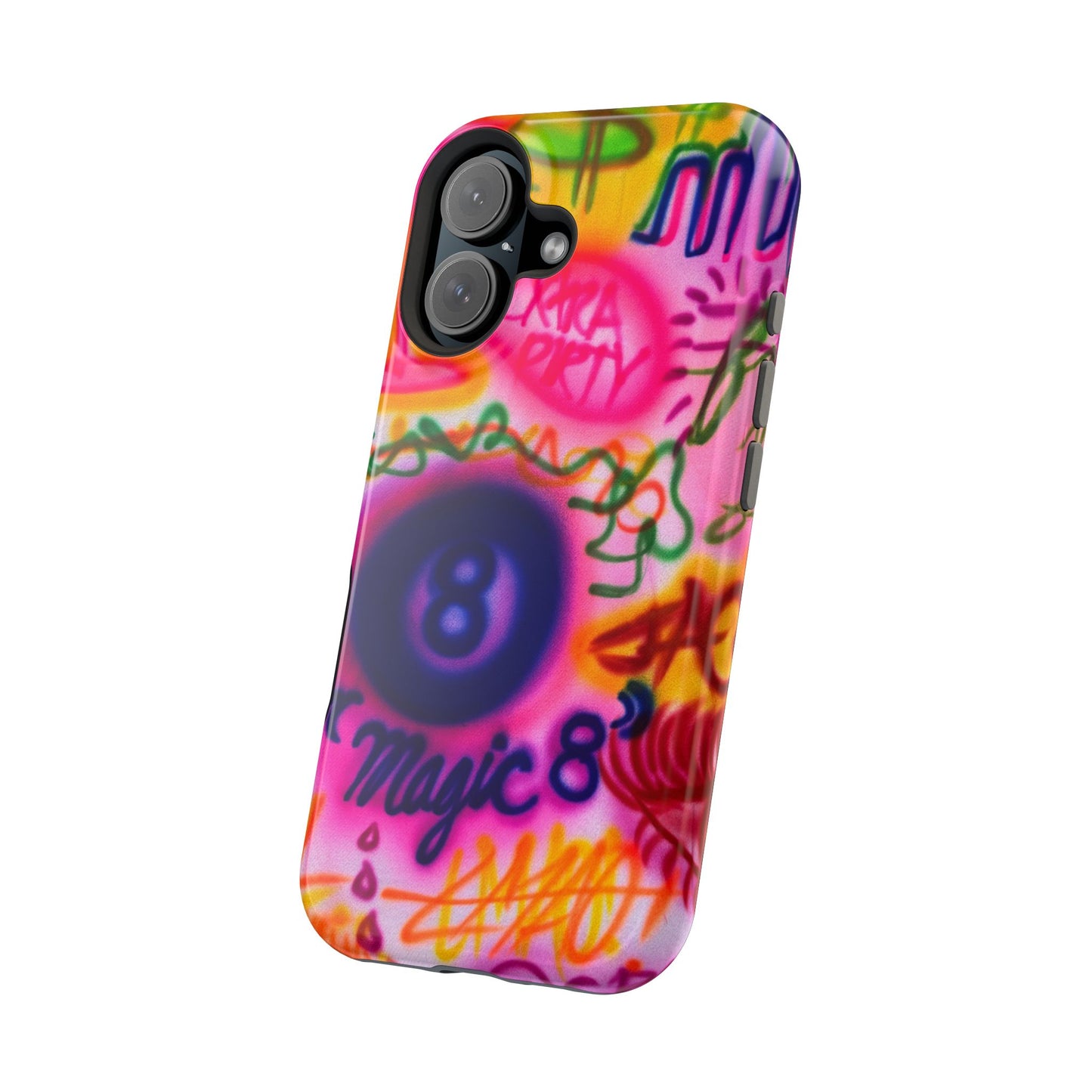 MagSafe "farbenfrohes Chaos" Airbrush-iPhone-Hülle