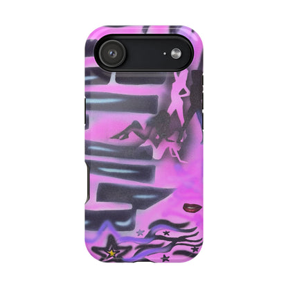 MagSafe "neon nights" airbrush iPhone case