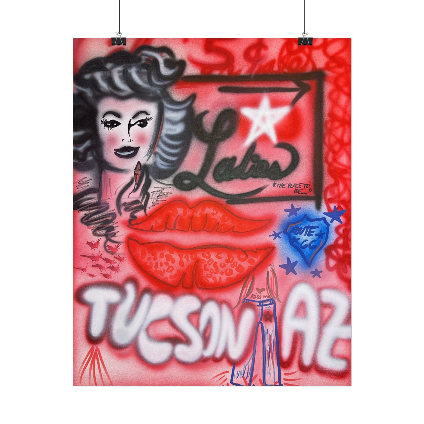 "tucson, az" airbrush rolled print