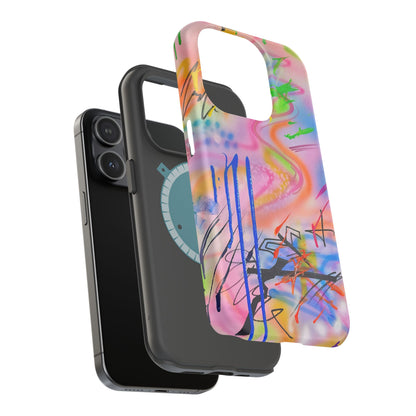 MagSafe "neon haze" airbrush iPhone case