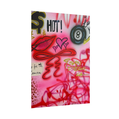 "IT girl" airbrush rolled print