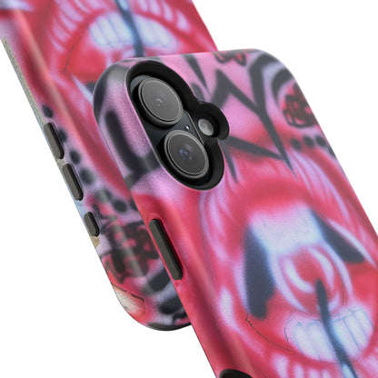 MagSafe "be happy, go lucky" Airbrush-iPhone-Hülle