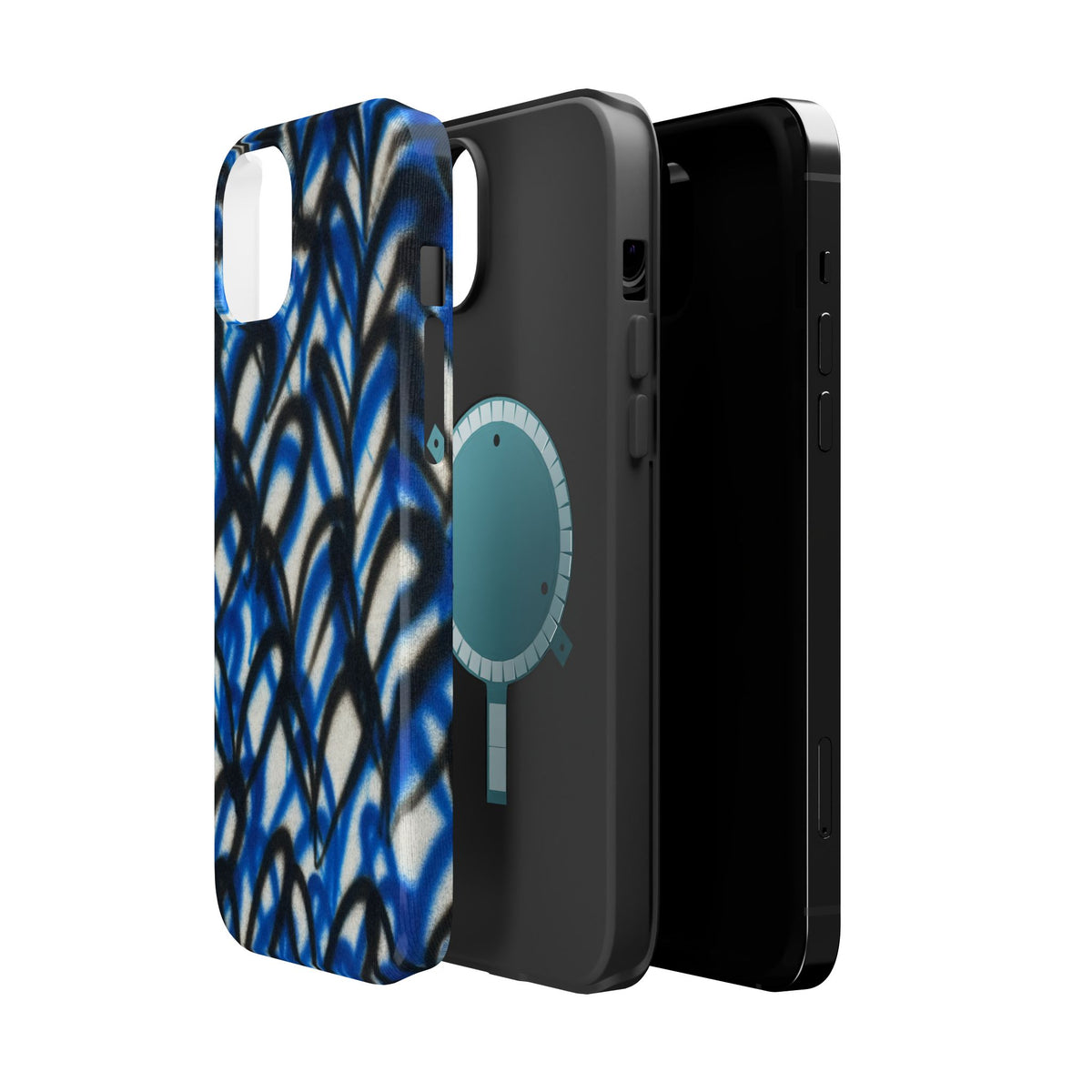 MagSafe "abstract hearts" airbrush iPhone case