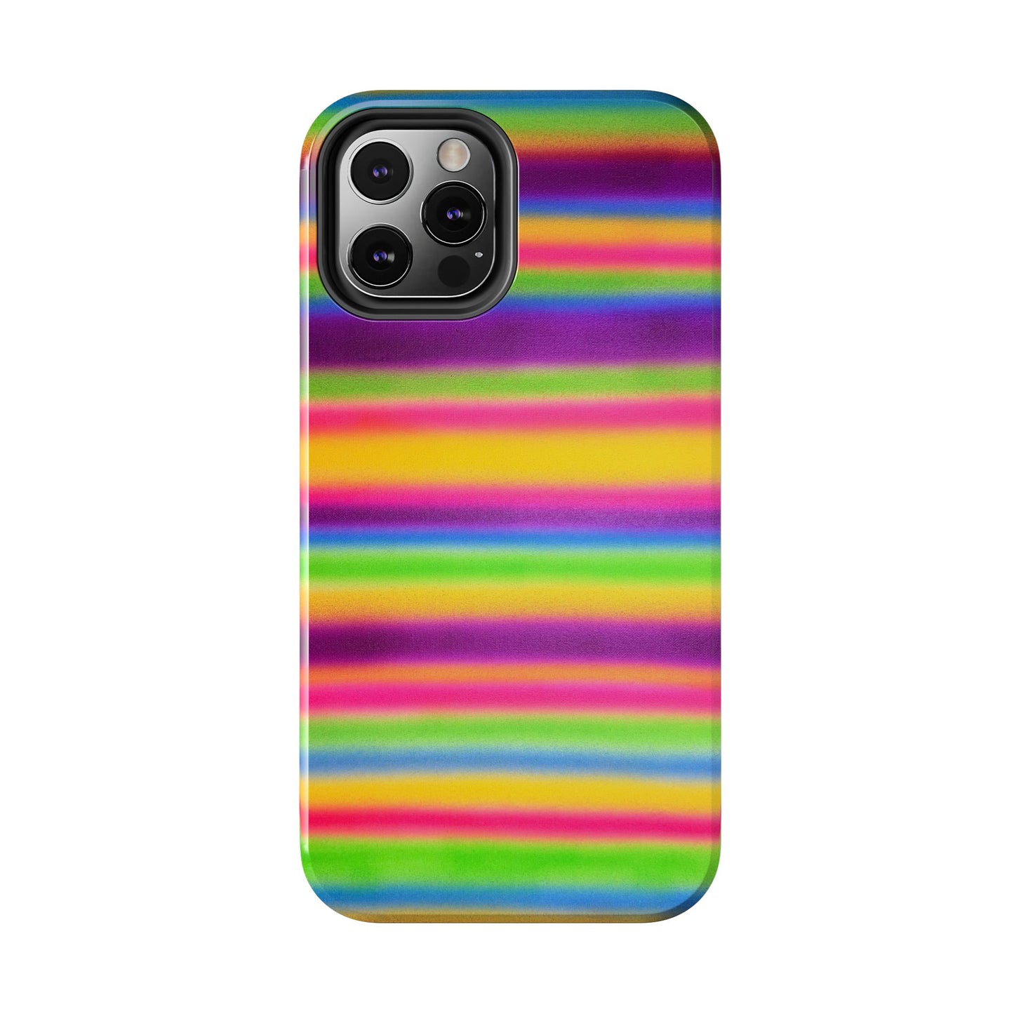 "colorful stripes" airbrush iPhone case
