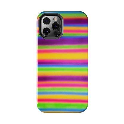"colorful stripes" airbrush iPhone case