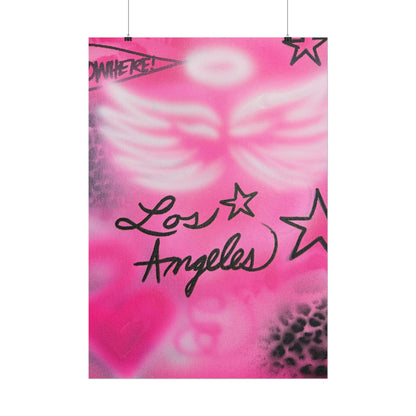 "pink angel wings" airbrush rolled print